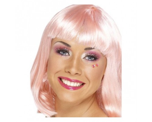 CIGLIA ROSA CON LAME' E GLITTER 