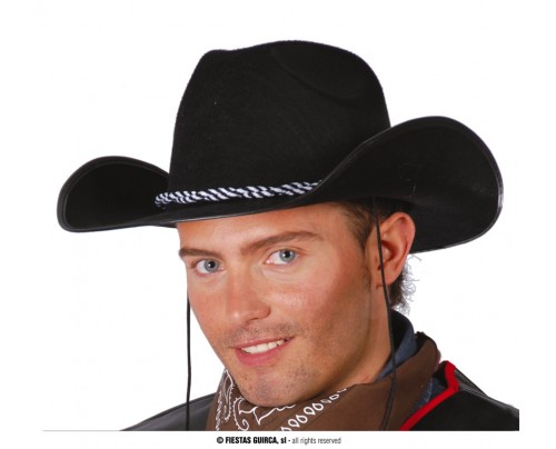 CAPPELLO COW BOY NERO