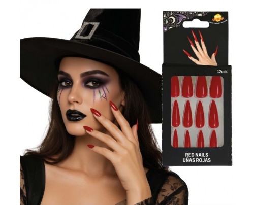 UNGHIE LUNGHE ROSSE