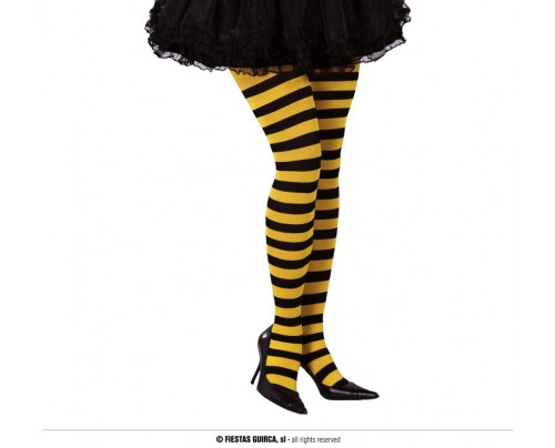 COLLANT RIGATO GIALLO NERO