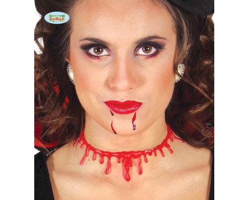 COLLANA GIROCOLLO CON SANGUE