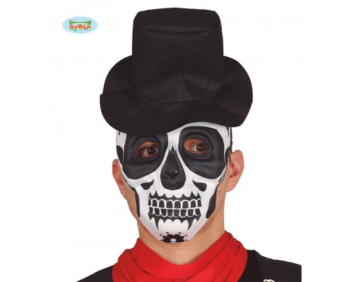 MASCHERA SCHELETRO CON CAPPELLO