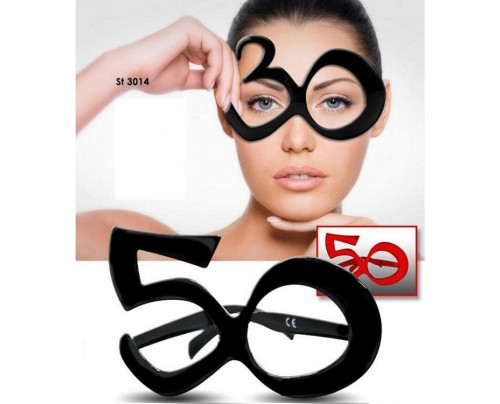 OCCHIALI 50 ANNI - rosso e nero