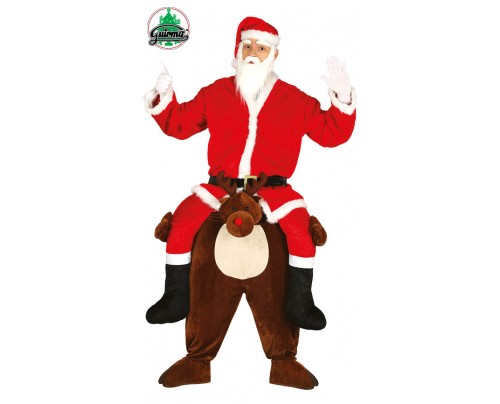 BABBO NATALE SULLA RENNA