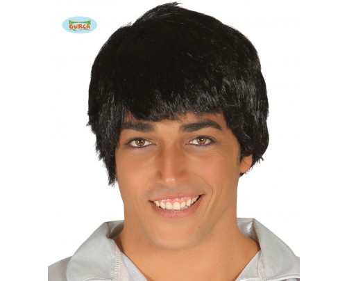 PARRUCCA UOMO NERA CORTA