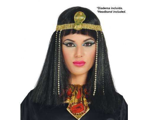 PARRUCCA CLEOPATRA CON DECORO