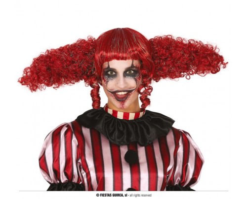 PARRUCCA CLOWN CASTANA