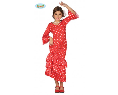 COSTUME BALLERINA DI FLAMENCO ROSSO